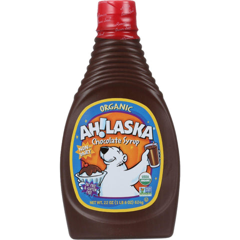 Ahlaska Chocolate Syrup - Organic - 22 Oz - Case Of 12