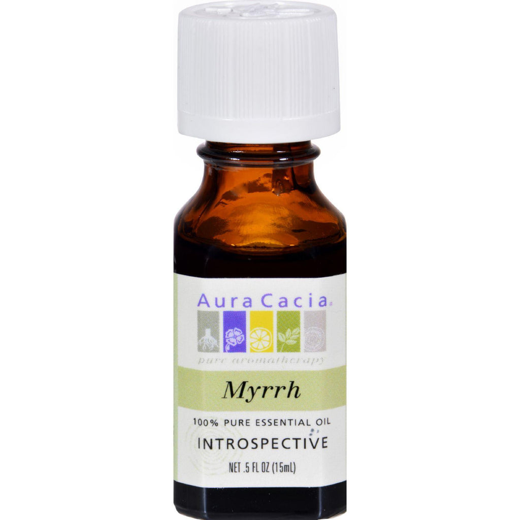 Aura Cacia Pure Essential Oil Myrrh - 0.5 Fl Oz