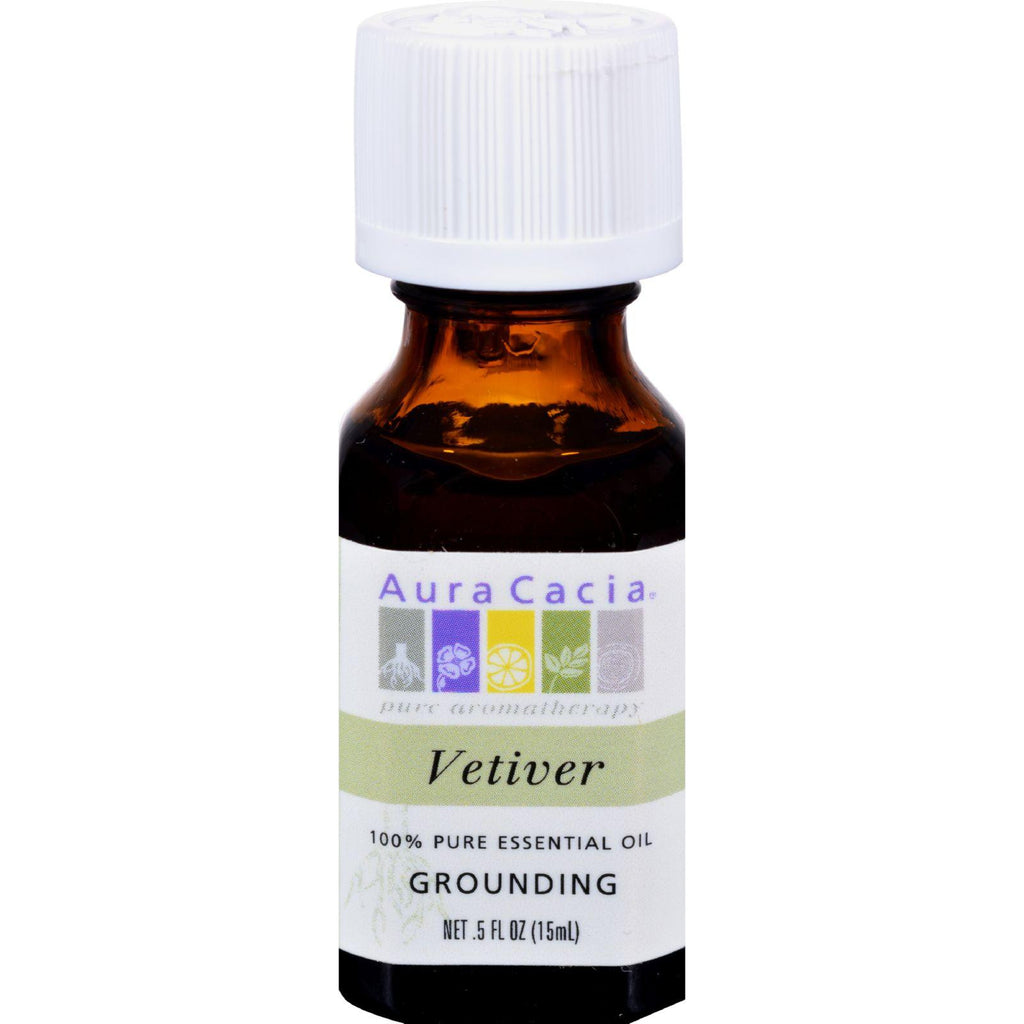 Aura Cacia Pure Essential Oil Vetiver - 0.5 Fl Oz