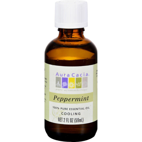 Aura Cacia Peppermint Pure Essential Oil - 2 Fl Oz