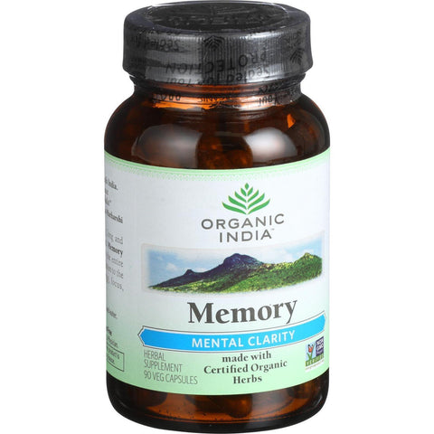 Organic India Organic Memory - Mental Clarity - 90 Vegetarian Capsules