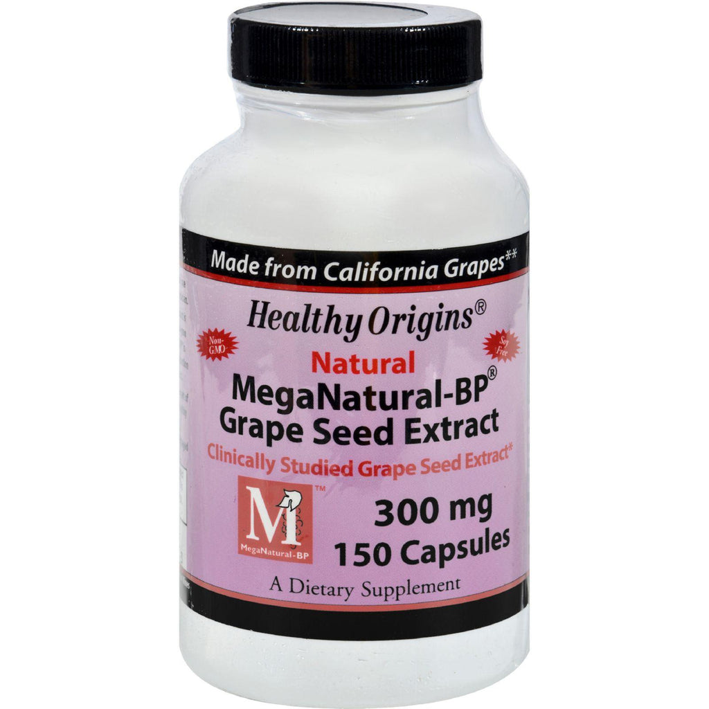 Healthy Origins Mega Natural-bp Grape Seed Extract - 300 Mg - 150 Capsules