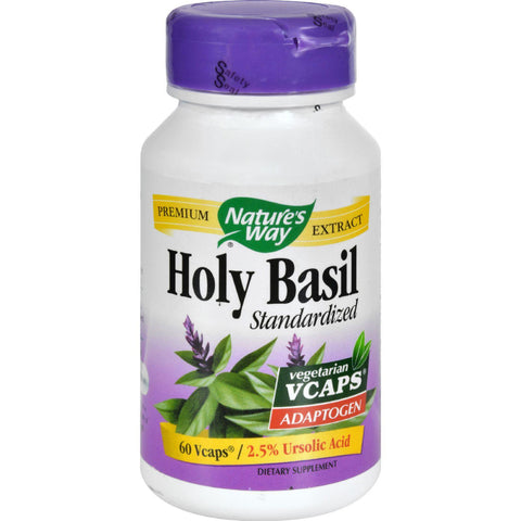 Nature's Way Holy Basil Standardized - 60 Vegetarian Capsules