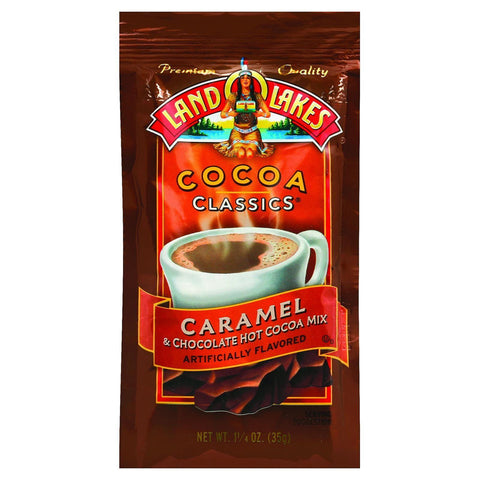 Land O Lakes Cocoa Classic Mix - Caramel And Chocolate - 1.25 Oz - Case Of 12