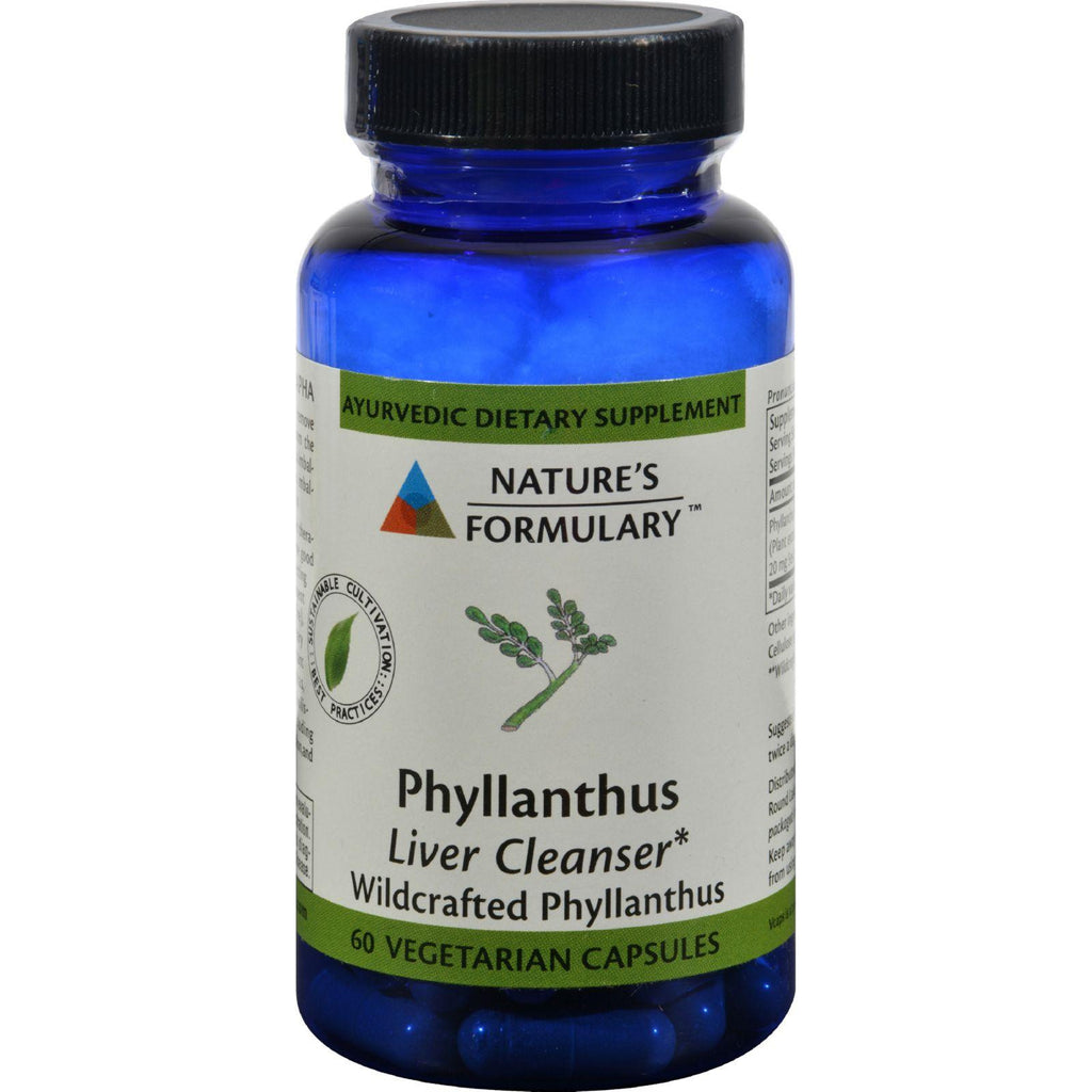 Nature's Formulary Phyllanthus - 60 Vegetarian Capsules