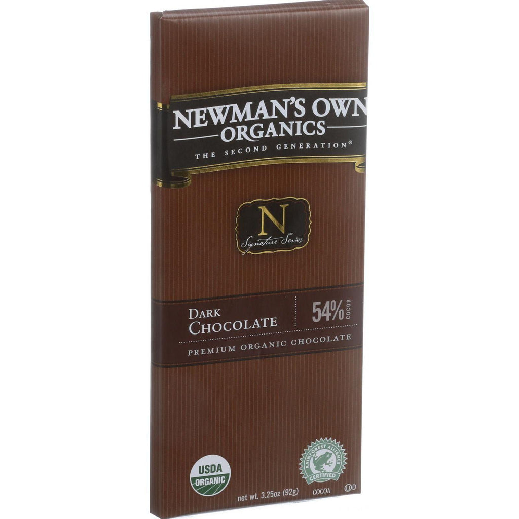 Newman's Own Organics Chocolate Bar - Organic - Dark Chocolate - 3.25 Oz Bars - Case Of 12