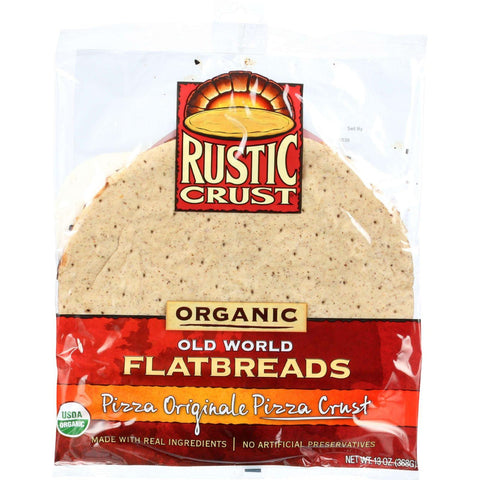 Rustic Crust Pizza Crust - Organic - Flatbreads - Pizza Originale - 13 Oz - Case Of 8