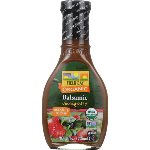 Field Day Dressing - Organic - Balsamic Vinaigrette - 8 Oz - Case Of 12