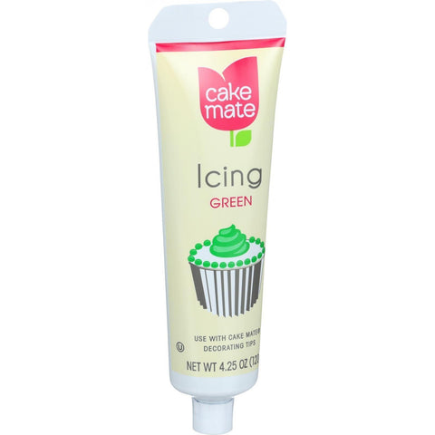 Cake Mate Decorating Icing - Green - 4.25 Oz - Case Of 6