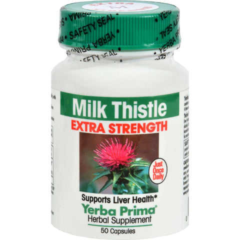 Yerba Prima Milk Thistle Extra Strength - 50 Capsules