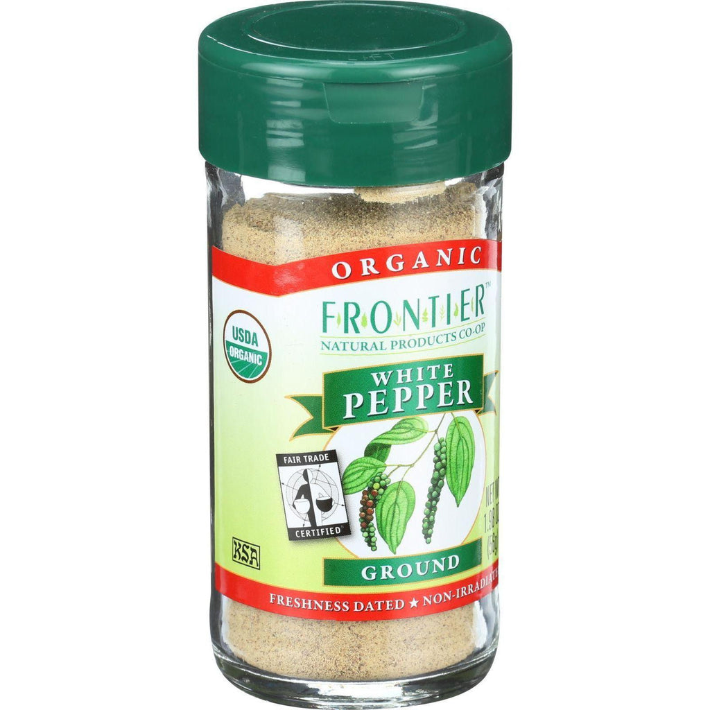 Frontier Herb Pepper - Organic - Fair Trade Certified - White - Ground - 1.98 Oz