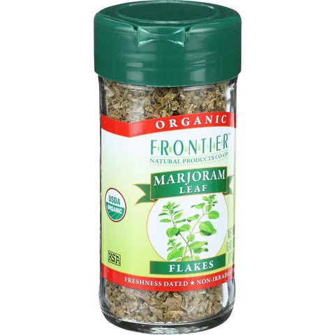 Frontier Herb Marjoram Leaf - Organic - Flakes - Cut And Sifted - .40 Oz