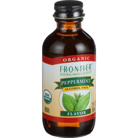 Frontier Herb Peppermint Flavor - Organic - 2 Oz