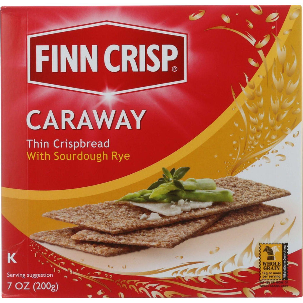 Finn Crisp Crispbread - Caraway - 7 Oz - Case Of 9