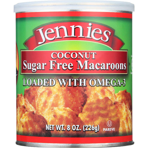 Jennies Macaroons - Coconut - Sugar Free - 8 Oz - Case Of 12