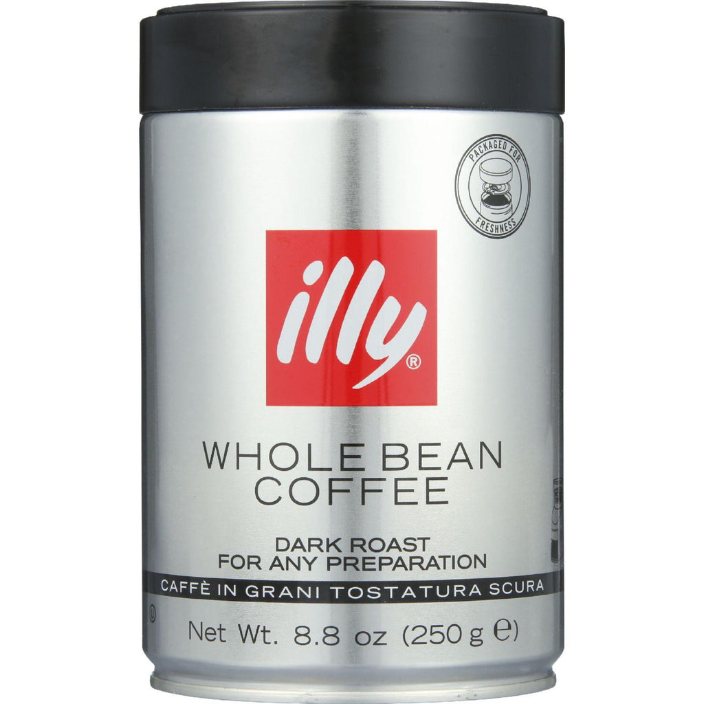 Illy Caffe Coffee Coffee - Whole Bean - Dark Roast - 8.8 Oz - Case Of 6