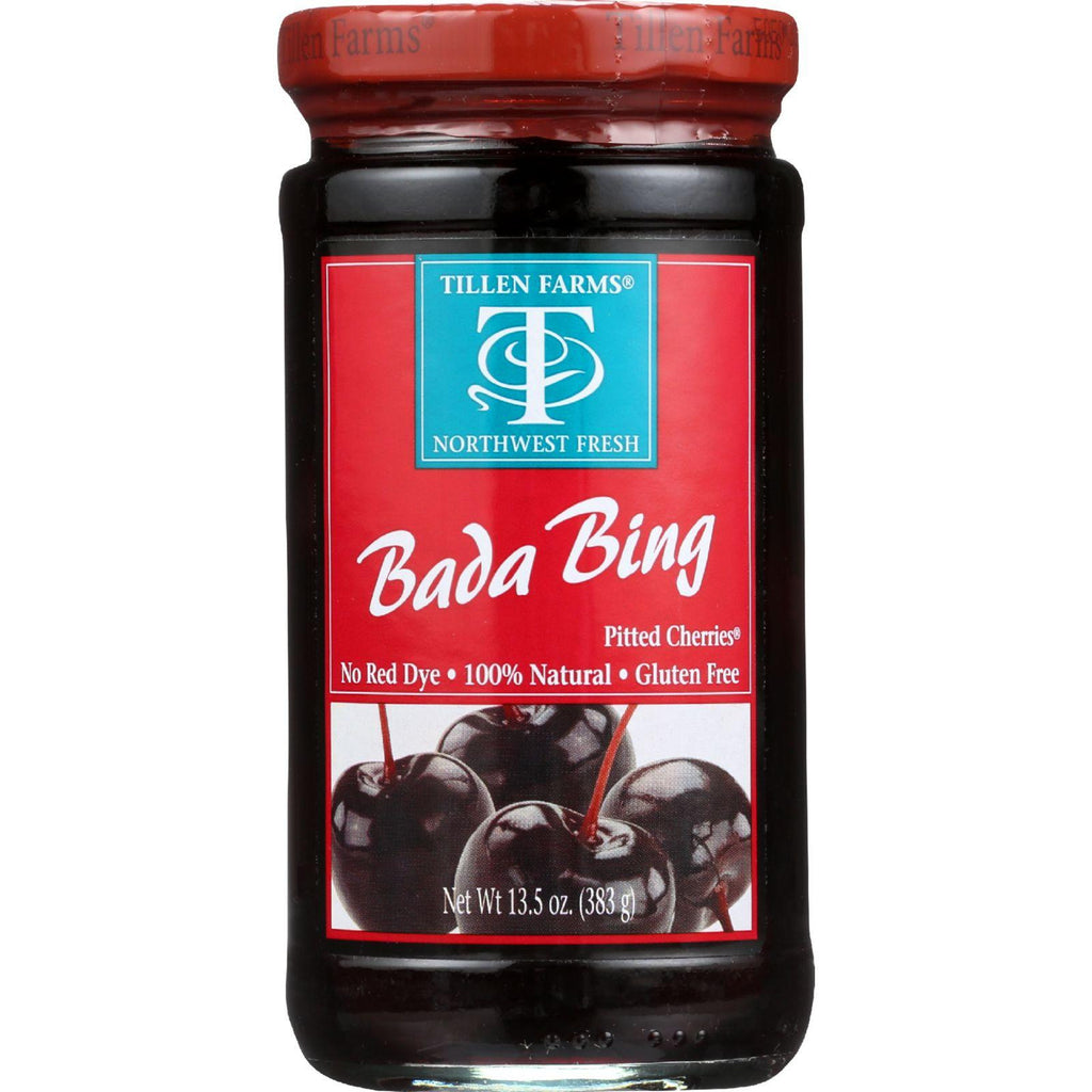 Tillen Farms Cherries - Bada Bing - 13.5 Oz - Case Of 6