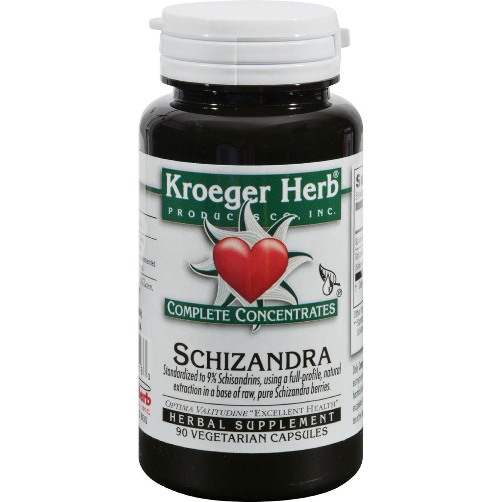 Kroeger Herb Schizandra - 90 Vegetarian Capsules