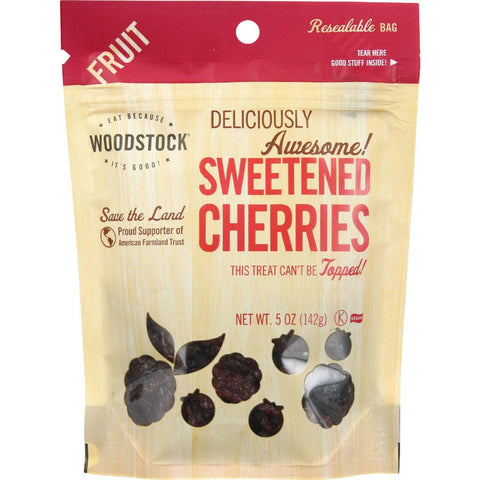 Woodstock Fruit - All Natural - Cherries - Sweetened - Tart - 5 Oz - Case Of 8