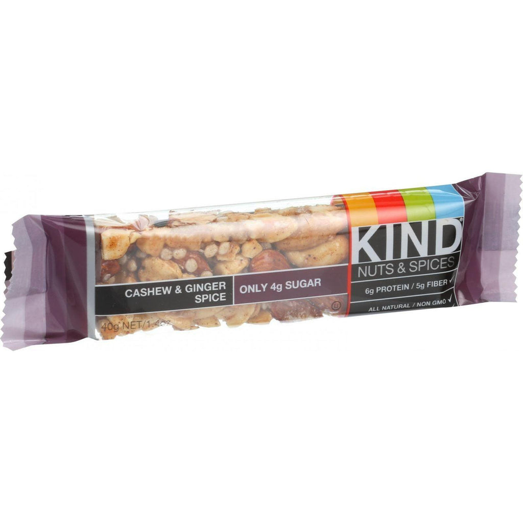 Kind Bar - Cashew And Ginger Spice - 1.4 Oz Bars - Case Of 12