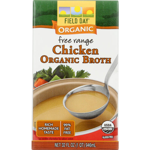 Field Day Broth - Organic - Chicken - 32 Oz - Case Of 12