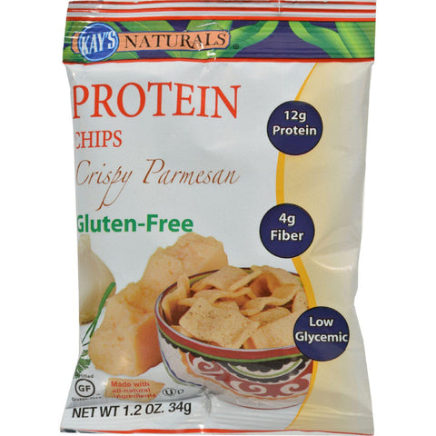 Kay's Naturals Better Balance Protein Chips Crispy Parmesan - 1.2 Oz - Case Of 6