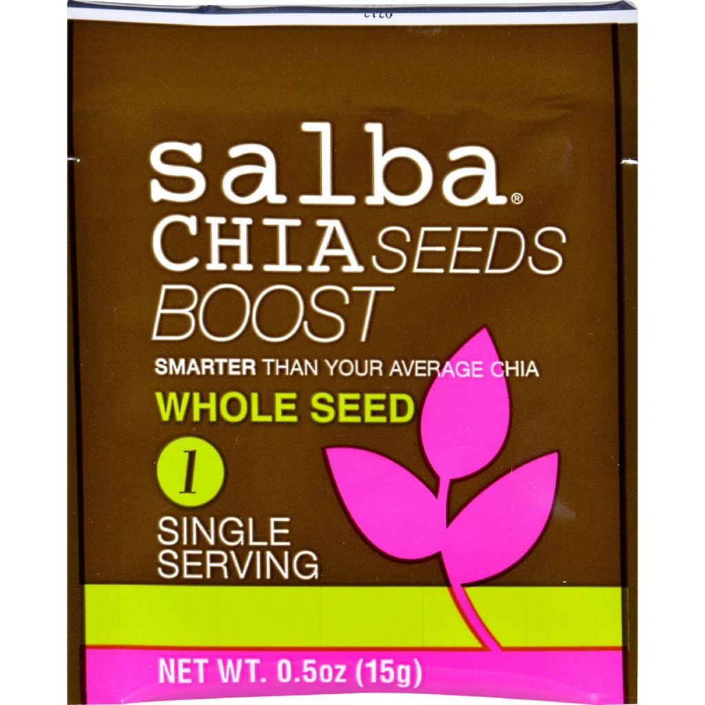 Salba Smart Chia Boost - Whole Seed - Case Of 14 - .5 Oz