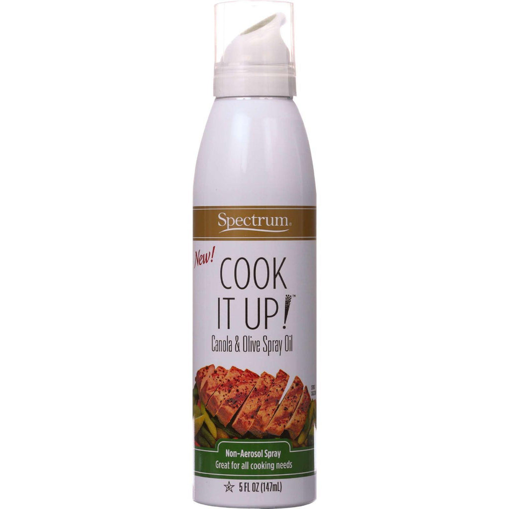 Spectrum Naturals Spray Oil - Canola And Olive - Non-aerosol - Cook It Up - 5 Oz - Case Of 6