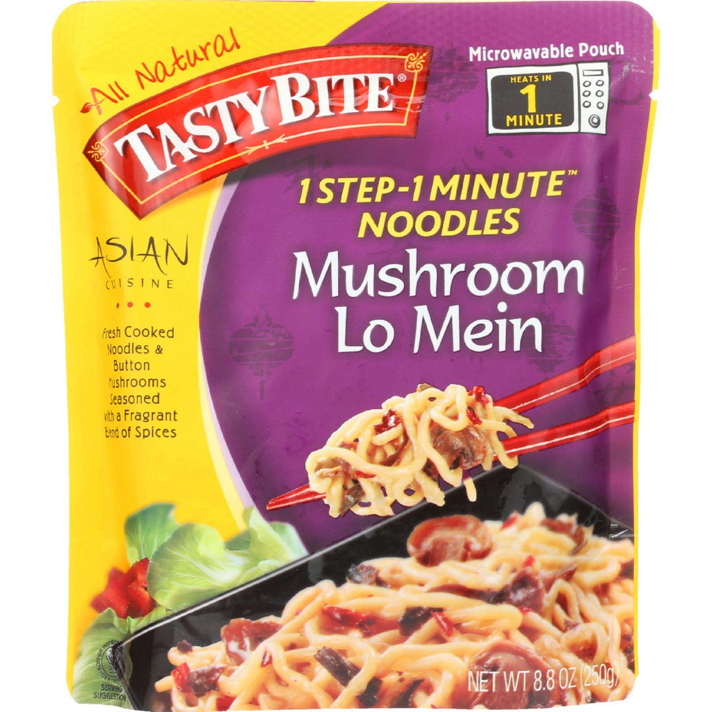 Tasty Bite Noodles - Asian - Mushroom Lo Mein - 8.8 Oz - Case Of 6