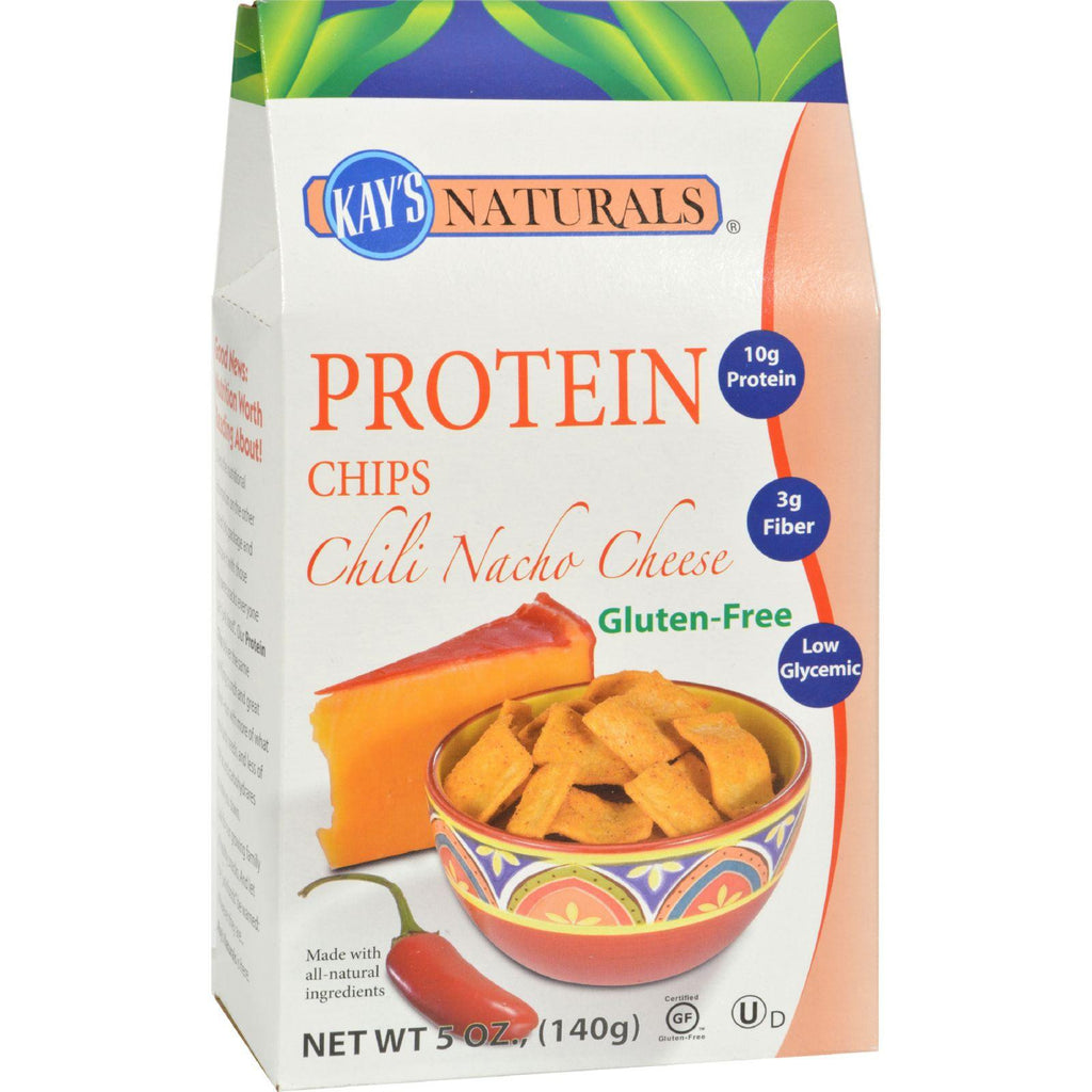 Kay's Naturals Better Balance Protein Chips - Chili Nacho Cheese - Case Of 6 - 5 Oz