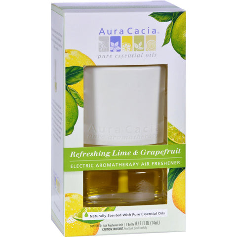 Aura Cacia Electric Air Freshener - Lime And Grape - 3 Pack