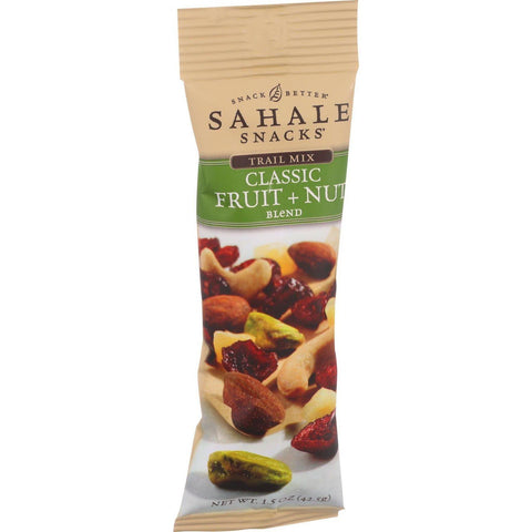 Sahale Snacks Trail Mix - Classic Fruit And Nut Blend - 1.5 Oz - Case Of 9