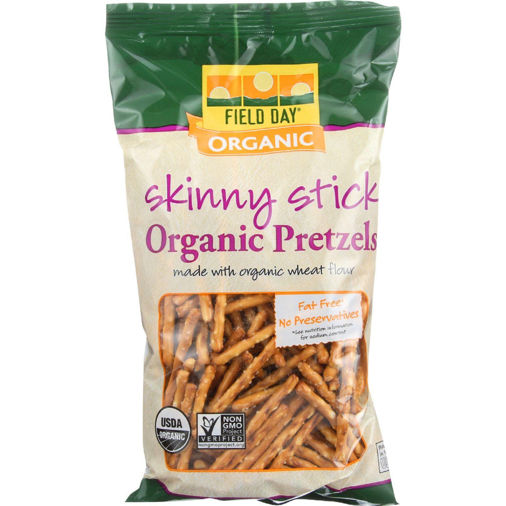 Field Day Pretzels - Organic - Skinny Stick - 8 Oz - Case Of 12