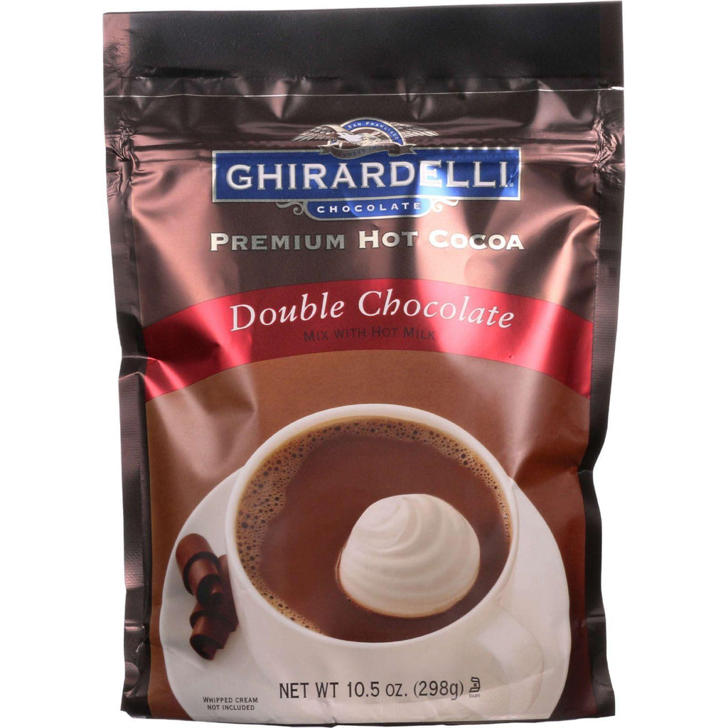 Ghirardelli Hot Cocoa - Premium - Double Chocolate - 10.5 Oz - Case Of 6