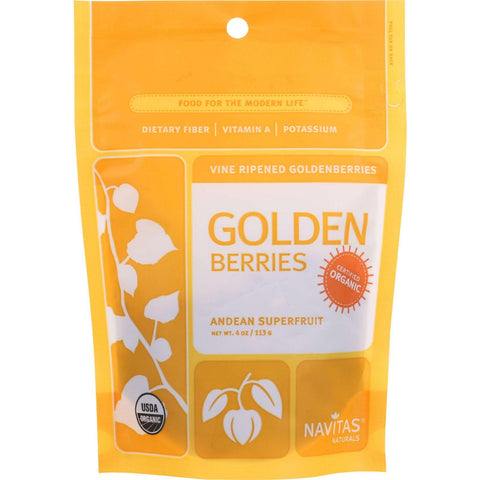 Navitas Naturals Goldenberries - Organic - 4 Oz - Case Of 12