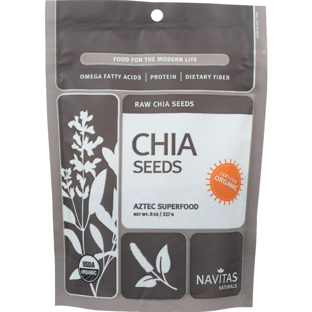 Navitas Naturals Chia Seeds - Organic - Raw - 8 Oz - Case Of 12