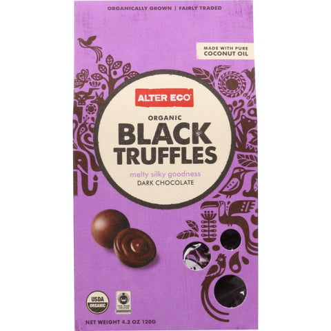 Alter Eco Americas Truffle - Organic - Black - 10 Pack - 4.2 Oz - Case Of 8