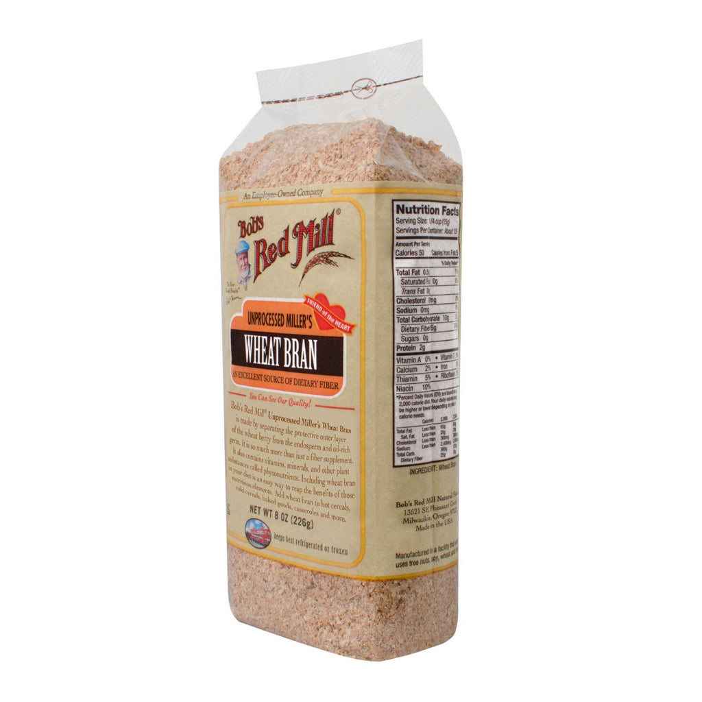 Bob's Red Mill Wheat Bran - 8 Oz - Case Of 4