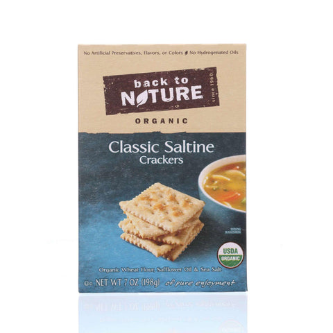 Back To Nature Crackers - Organic - Classic Saltine - 7 Oz - Case Of 6