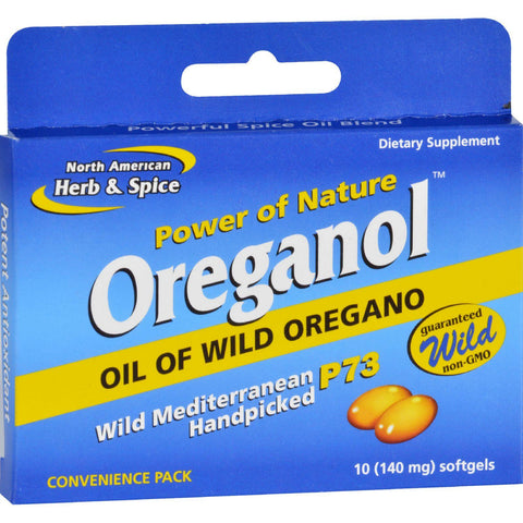 North American Herb And Spice Oreganol - P73 - Convenience Pack - 10 Softgels