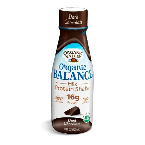 Organic Valley Balance Milk Protien Shake - Chocoloate - Case Of 12 - 11oz Bottle