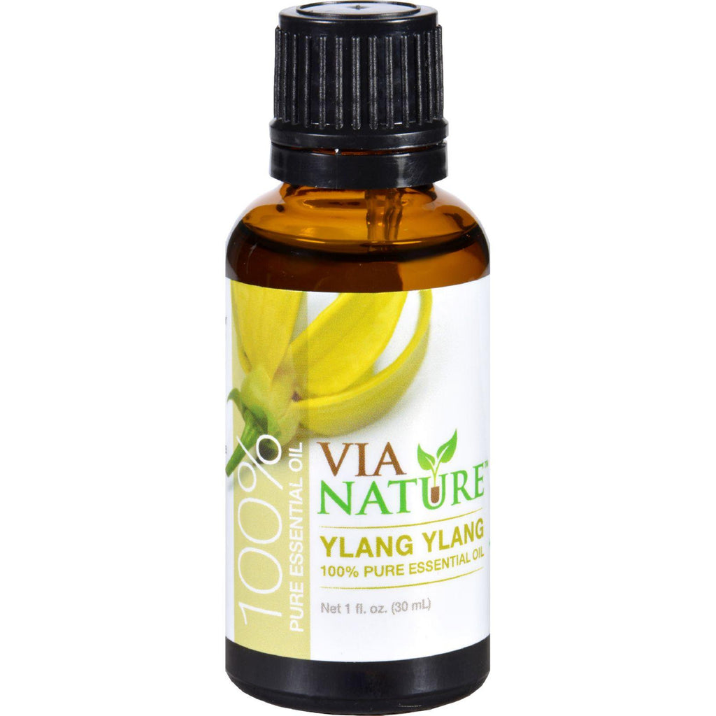 Via Nature Essential Oil - 100 Percent Pure - Ylang Ylang - 1 Fl Oz