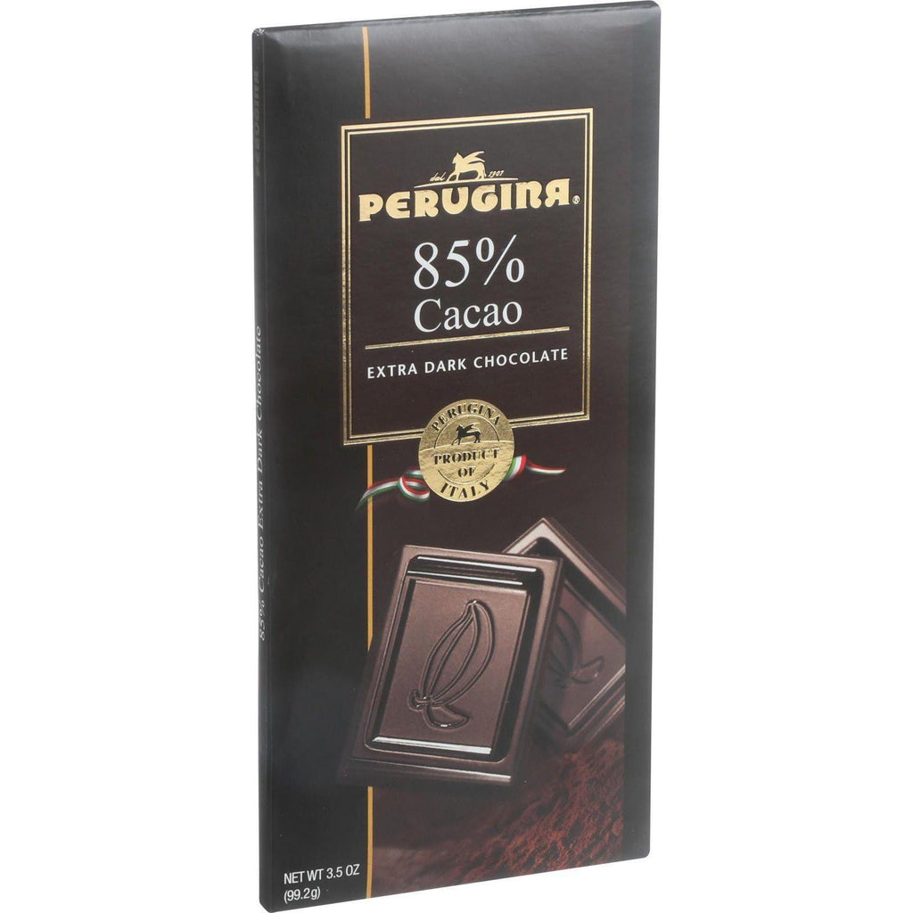 Perugina Chocolate Bar - Dark Chocolate - 85 Percent Cacao - Extra Dark - 3.5 Oz Bars - Case Of 12