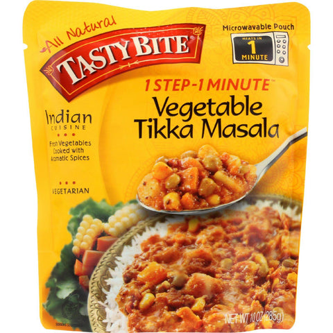 Tasty Bite Entree - Indian Cuisine - Vegetable Tikka Masala - 10 Oz - Case Of 6