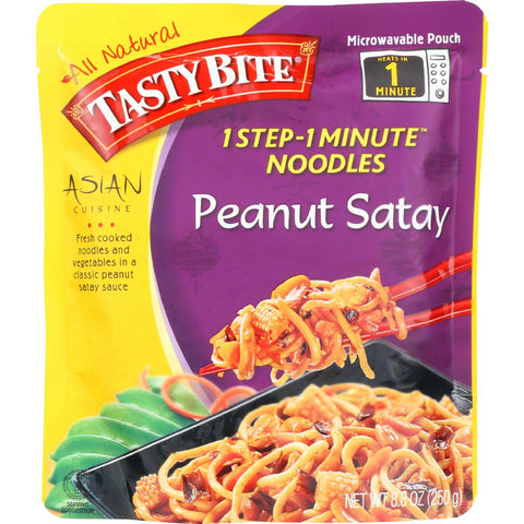 Tasty Bite Noodles - Asian - Peanut Satay - 8.8 Oz - Case Of 6