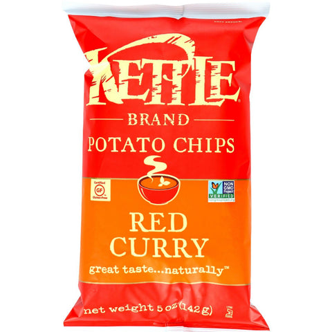 Kettle Brand Potato Chips - Red Curry - 5 Oz - Case Of 15