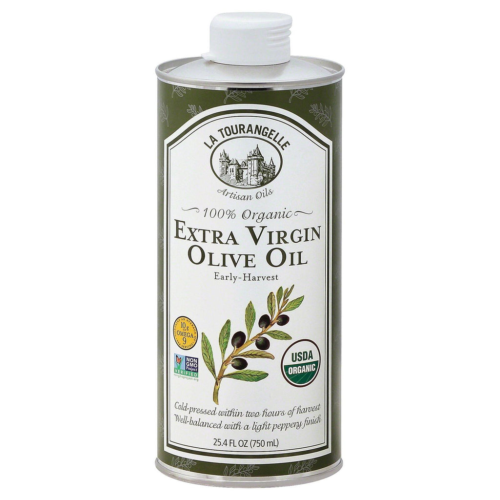 La Tourangelle Organic Extra Virgin Olive Oil - Case Of 6 - 25.4 Fl Oz.