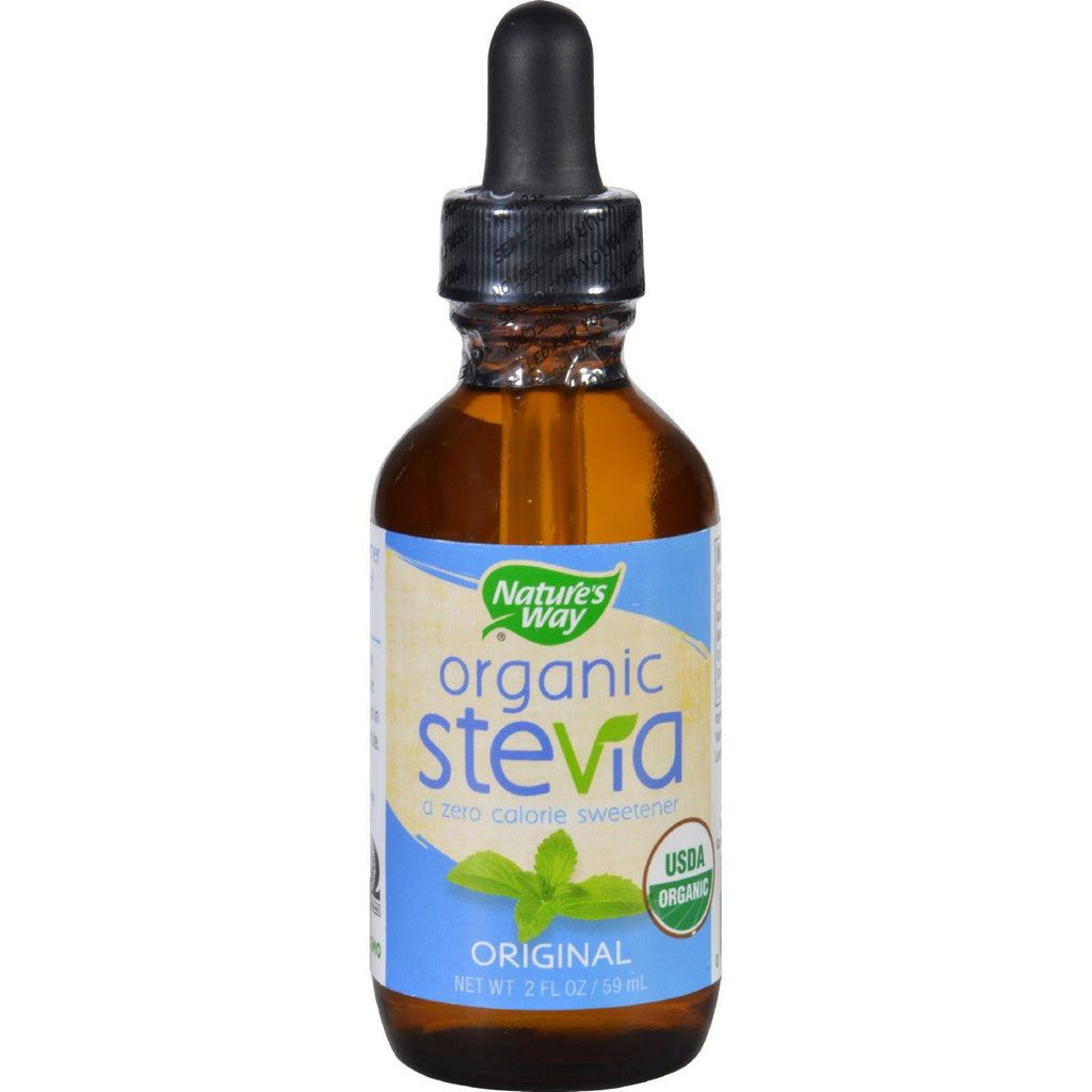 Natures Way Stevia - Organic - Original Unflavored - Drops - 2 Oz