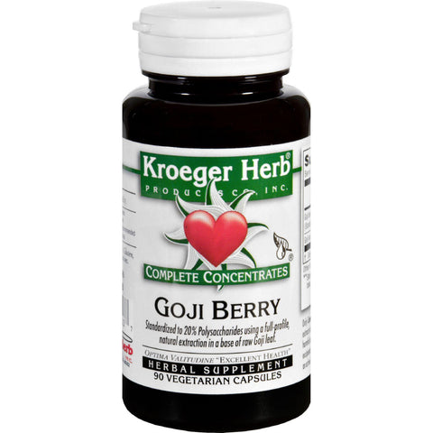 Kroeger Herb Complete Concentrate - Goji Berry - 90 Vegetarian Capsules