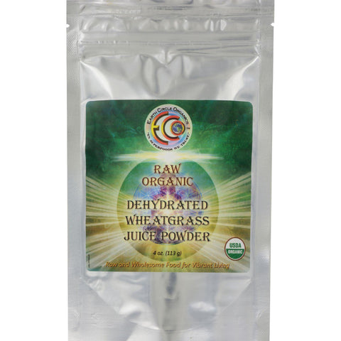 Earth Circle Organics Grass Juice Powder - Organic - Wheatgrass - 4 Oz